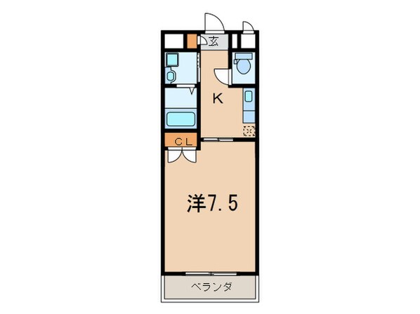 リファレンス小倉駅前の物件間取画像